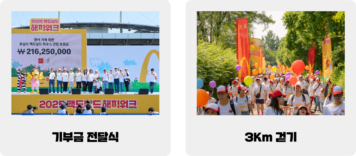 기부금 전달식 / 3Km 걷기